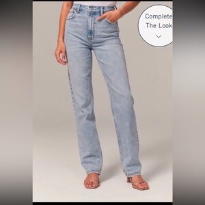 Abercrombie & Fitch Light Blue Straight Leg Jeans